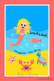 Birth Record Panel - Ocean Mermaid