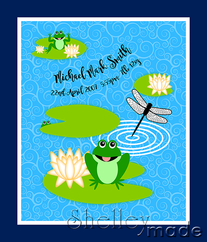 Birth Record Panel - Pond Frog