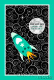 Birth Record Panel - Space Rocket