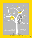 Birth Record Panel - Tree Fox