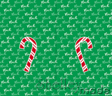 Christmas Santa Sack Panel - Brush Green