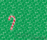 Christmas Santa Sack Panel - Brush Green