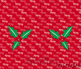 Christmas Santa Sack Panel - Brush Red