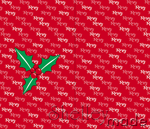Christmas Santa Sack Panel - Brush Red