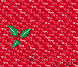 Christmas Santa Sack Panel - Brush Red