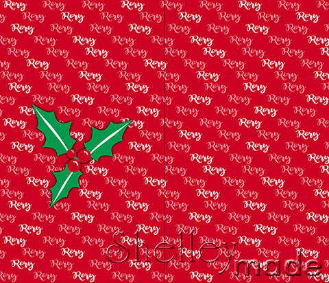 Christmas Santa Sack Panel - Brush Red