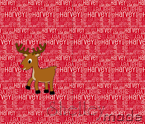 Christmas Santa Sack Panel - Nested Red