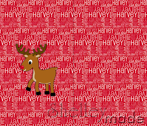 Christmas Santa Sack Panel - Nested Red