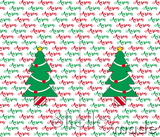 Christmas Santa Sack Panel - Brush White