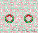 Christmas Santa Sack Panel - Nested White