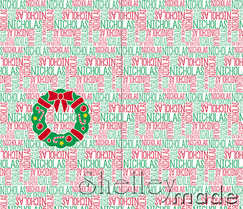 Christmas Santa Sack Panel - Nested White