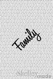 Family Blanket/Quilt Panel - Family