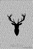 Family Blanket/Quilt Panel - Stag Head