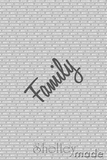 Family Blanket/Quilt Panel - Family