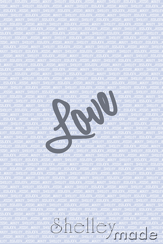Family Blanket/Quilt Panel - Love