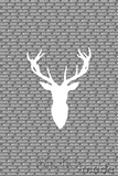 Family Blanket/Quilt Panel - Stag Head