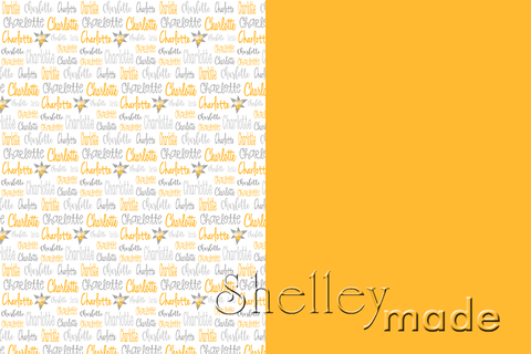 Half & Half - Typographic Image with Solid