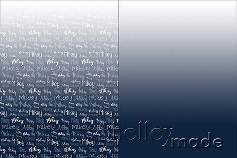Half & Half - Ombre Typographic Cursive