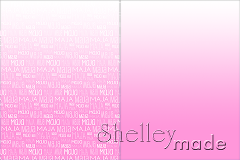 Half & Half - Ombre Typographic Print