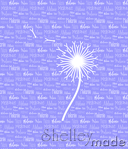 Typographic Panel - Cursive Shaded Any Image