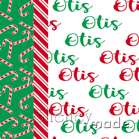 Christmas Pillowcase Panel - Christmas Brush