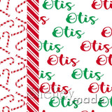 Christmas Pillowcase Panel - Christmas Brush