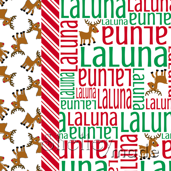 Christmas Pillowcase Panel - Christmas Nested