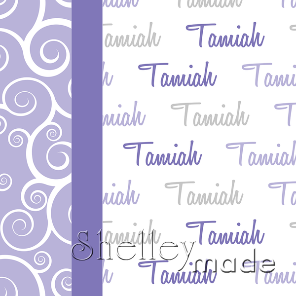 Horizontal Pillowcase Panel - Script