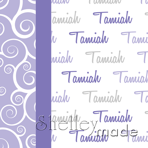 Horizontal Pillowcase Panel - Script