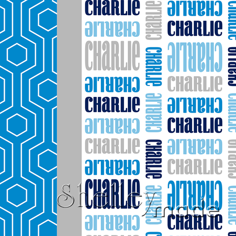 Stacked Pillowcase Panel - Curl