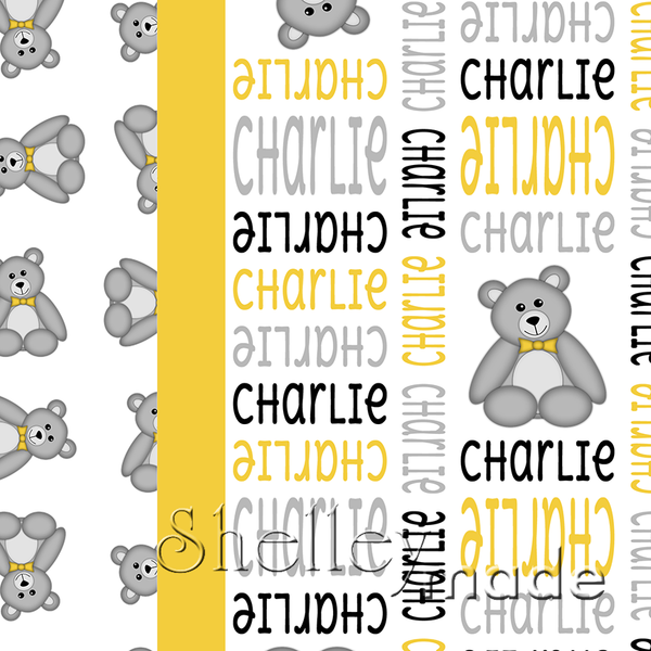 Stacked Image Pillowcase Panel - Cute