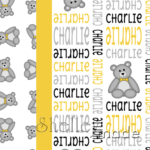 Stacked Image Pillowcase Panel - Cute