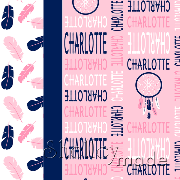 Stacked Image Pillowcase Panel - Cute Upper