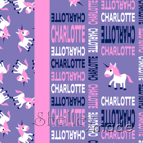 Stacked Image Pillowcase Panel - Modern Upper Bold