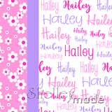 Typographic Pillowcase Panel - Cursive