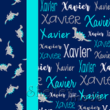Typographic Image Pillowcase Panel - Cursive