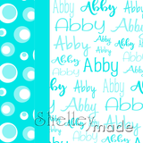 Typographic Pillowcase Panel - Cursive