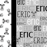 Typographic Image Pillowcase Panel - Print