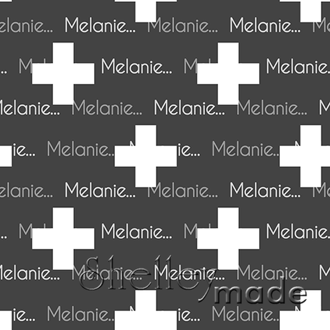 ShelleyMade Personalised Name Design Fabric Plus Design