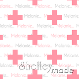 ShelleyMade Personalised Name Design Fabric Plus Design