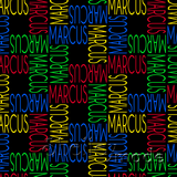 ShelleyMade Personalised Name Design Fabric Squared - Block Upper
