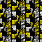 ShelleyMade Personalised Name Design Fabric Squared - Classic Upper