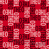 ShelleyMade Personalised Name Design Fabric Squared - Classic Upper