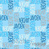 ShelleyMade Personalised Name Design Fabric Squared - Flexi Upper