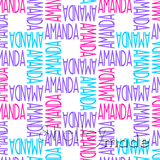 ShelleyMade Personalised Name Design Fabric Squared - Flexi Upper