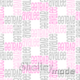 ShelleyMade Personalised Name Design Fabric Squared - Standard