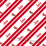Christmas Stripe - Script