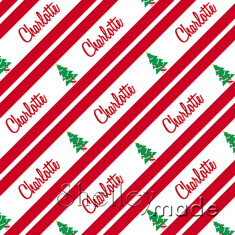 Christmas Stripe - Script