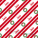 Christmas Stripe - Script