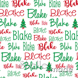 Christmas Typographic Image - White
